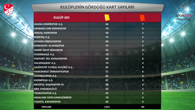 Süper Lig'in en hırçınları Fenerbahçe ve Adana Demirspor