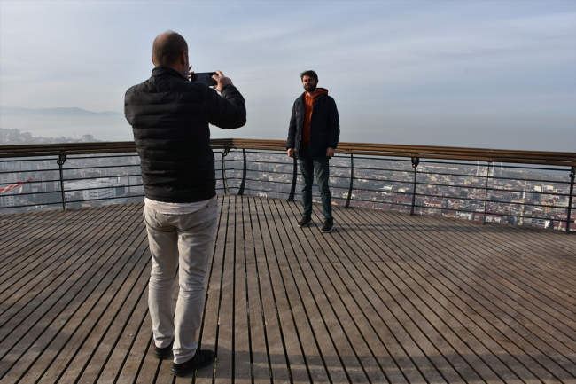 Boztepe seyir terası turistlerin uğrak noktası olmaya hazırlanıyor