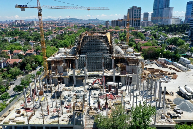 Barbaros Hayrettin Paşa Camii inşaatının yüzde 75'i tamamlandı