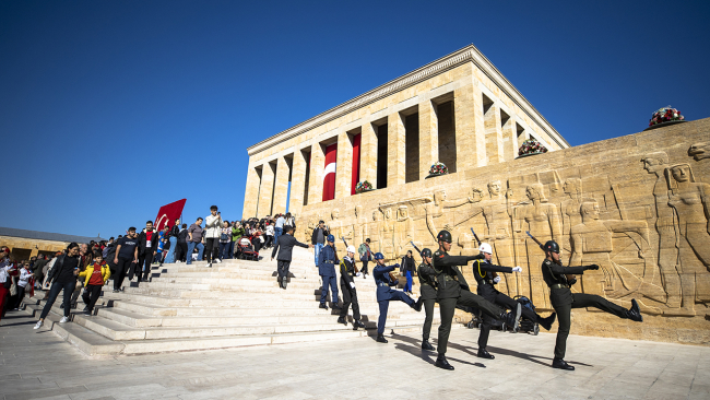 Anıtkabir'de Cumhuriyet Bayramı coşkusu