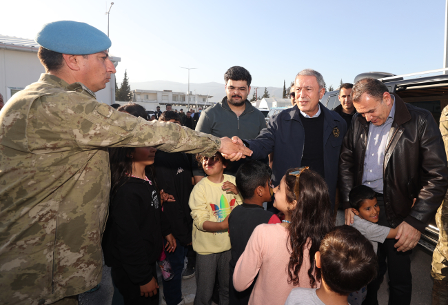 Bakan Akar ve Yunanistan Savunma Bakanı Hatay'da incelemelerde bulundu