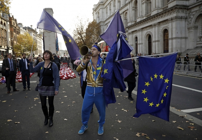 Londra'da Brexit protestosu