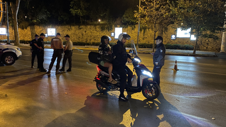 İstanbul'da motosiklet sürücülerine denetim