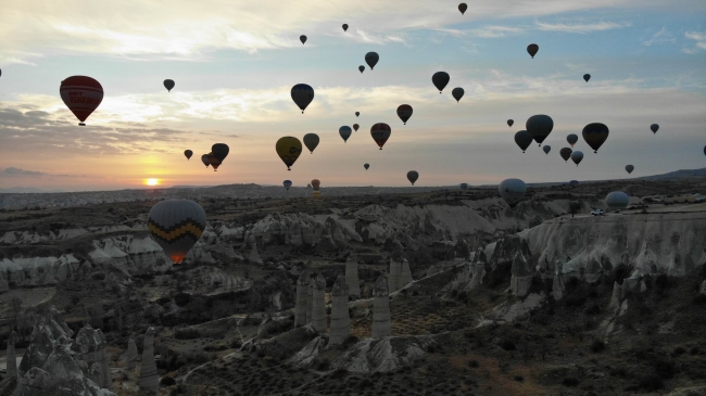 Kapadokya’daki balon turlarına hava muhalefeti