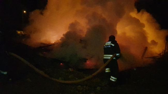 Karabük'teki yangında bir ev kullanılamaz hale geldi