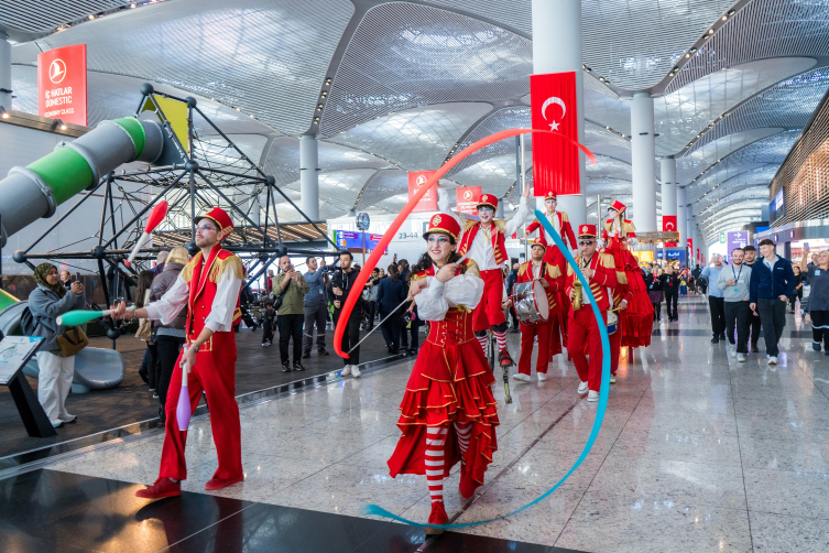 İstanbul Havalimanı'nda Cumhuriyet Bayramı coşkusu