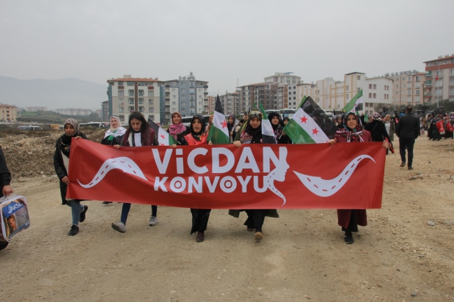 "Vicdan Konvoyu" Hatay'da