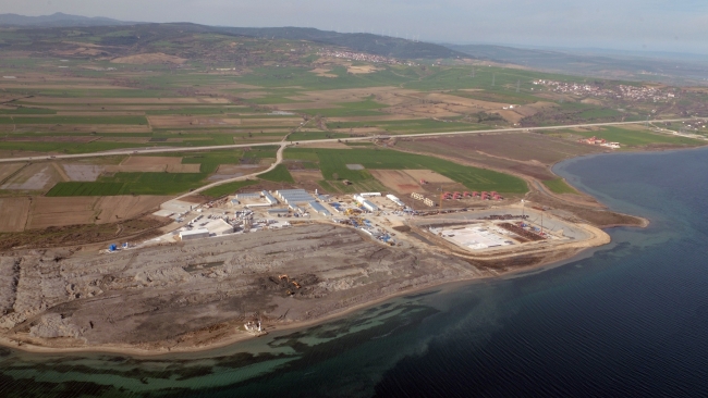 1915 Çanakkale Köprüsü’nde çalışmalar drone ile görüntülendi