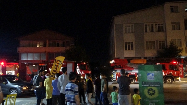 Pendik’te seramik atölyesinde yangın