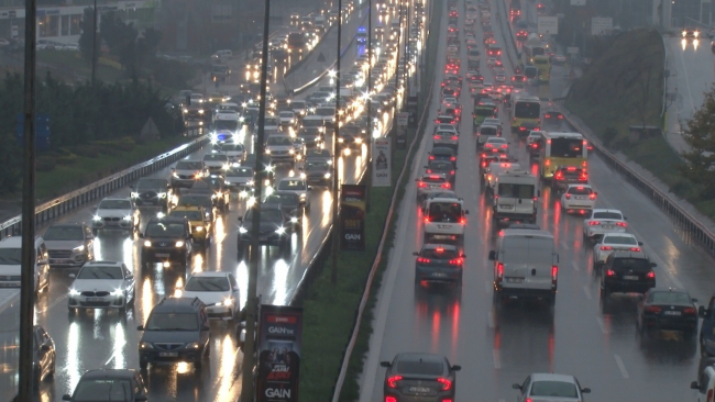 İstanbul'da trafik yoğunluğu