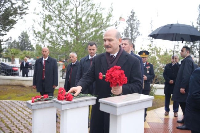 Bakan Soylu'dan Denktaş ailesine taziye ziyareti