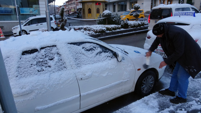 Yozgat’ta kar yağışı etkili oldu