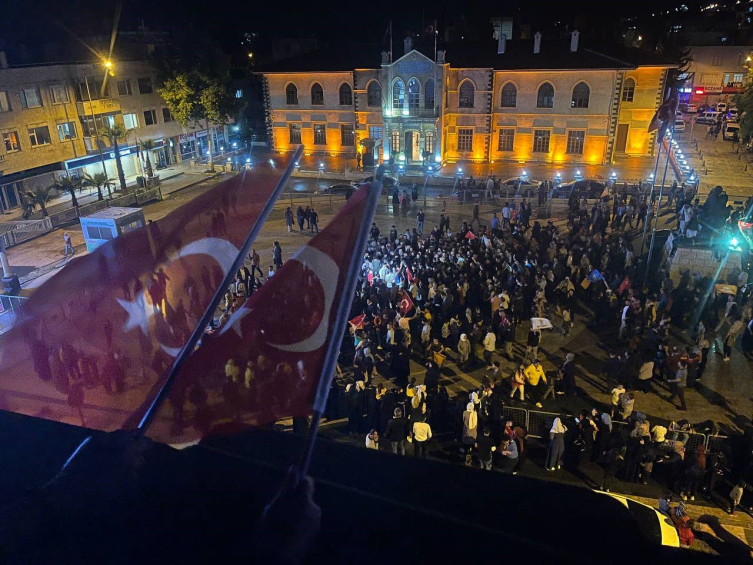 Erdoğan'ın zaferi Kilis’te coşkuyla kutlandı