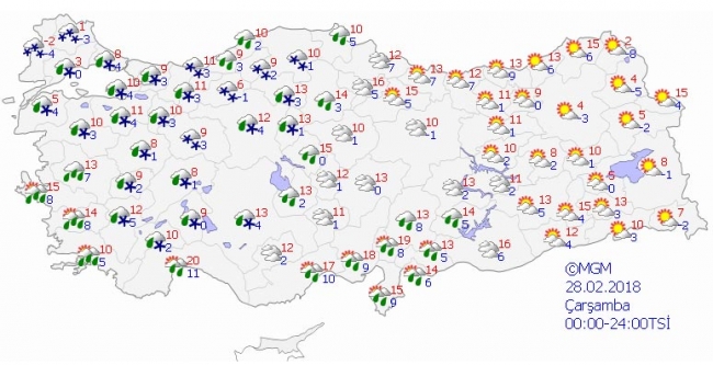 Soğuk ve yağışlı hava geliyor