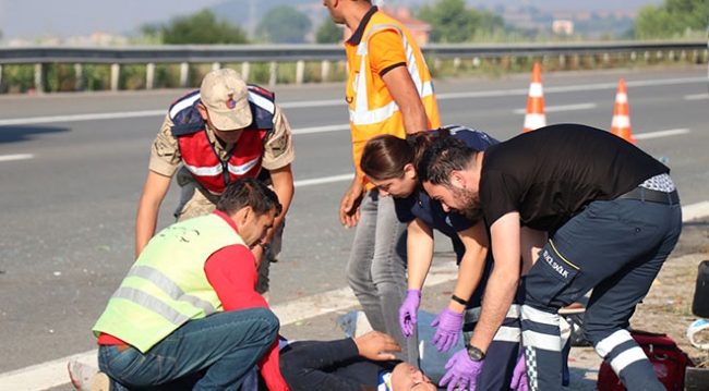 TEM otoyolunda kaza: 2 ölü, 9 yaralı