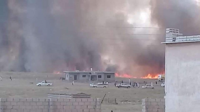 Terör örgütü YPG/PKK, tarım arazilerinde yangın çıkardı