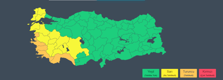 Meteoroloji'den sağanak, kar ve fırtına uyarısı