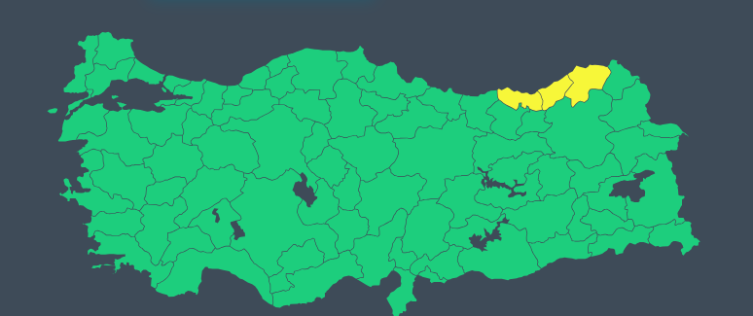 Meteoroloji'den 3 il için kuvvetli yağış uyarısı