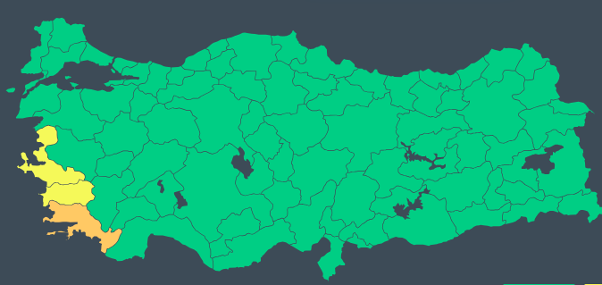 Meteoroloji'den 3 il için 'sarı' ve 'turuncu' kodlu uyarı