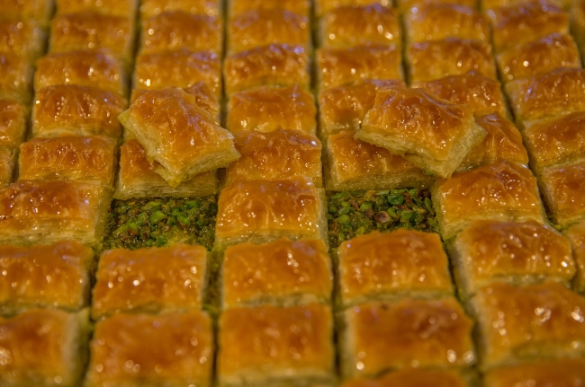 Baklavacılarda bayram telaşı başladı