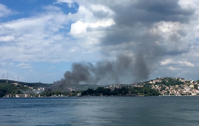 İstanbul Beykoz'da yangın