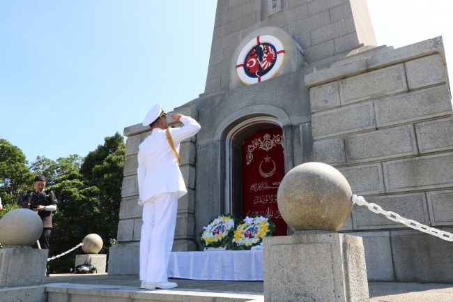 Ertuğrul Fırkateyni şehitleri Japonya'da anıldı