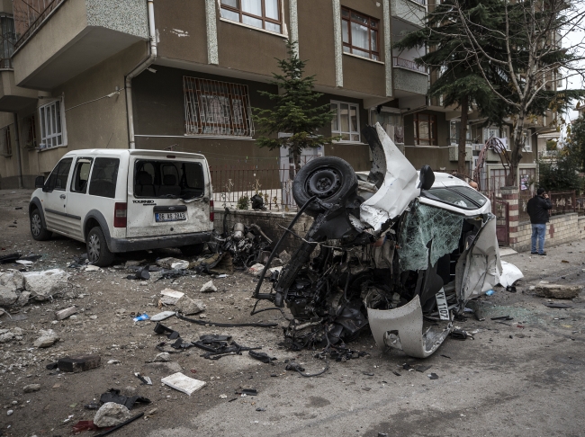 Ankara'da freni boşalan kamyon 9 araca çarptı