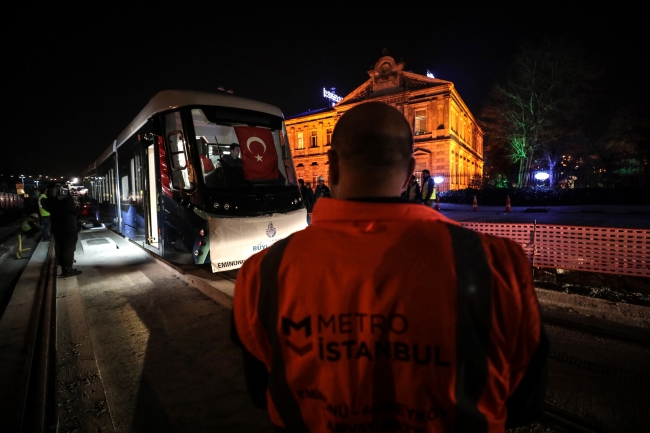 Eminönü-Alibeyköy tramvay hattında test sürüşü başlıyor