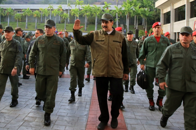 Venezuela Devlet Başkanı Maduro'dan gövde gösterisi