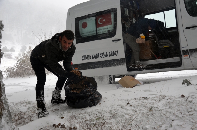 Manisa'da kar yağışı etkili oldu