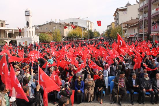 Bingöl'de "teröre lanet" mitingi düzenlendi