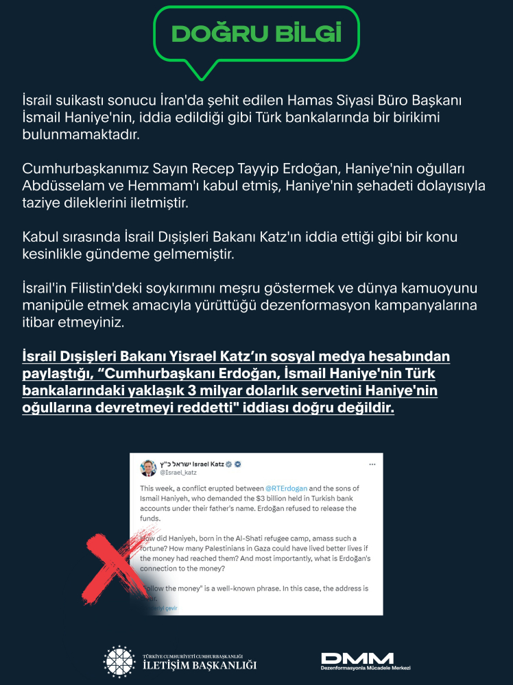 Katil İsrail'in eli kanlı bakanının yalanına Dışişleri Bakanlığı’ndan sert tepki