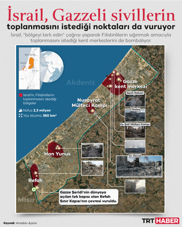 İsrail'in Gazze Şeridi'ne saldırılarında can kaybı 1537'ye yükseldi