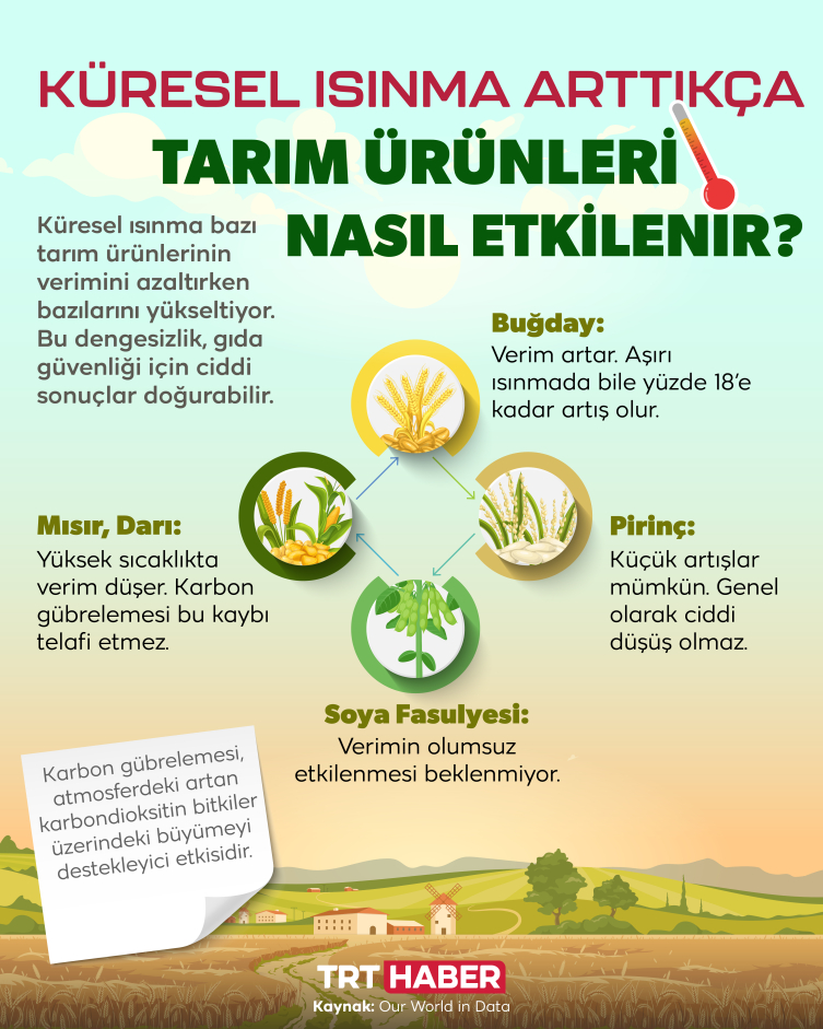 İklim değişikliği gıda üretimini nasıl etkileyecek?