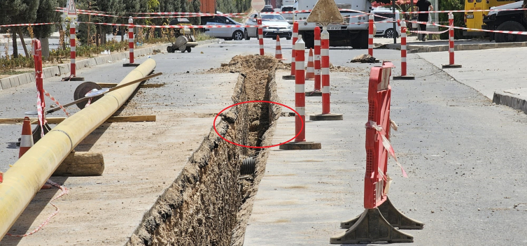 Doğal gaz hattı çalışmasında el yapımı patlayıcı bulundu