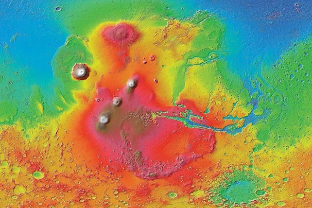 Mars'ın yüzeyinin altında gizemli yapılar keşfedildi