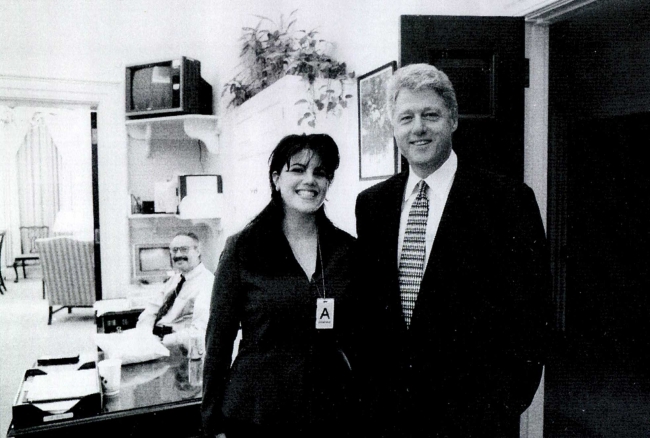 Monica Lewinsky ve Bill Clinton. Fotoğraf: Getty