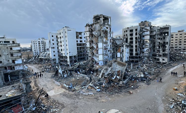 Gazze, 15 aydan fazla süren İsrail saldırılarında büyük bir yara aldı. Fotoğraf: AA