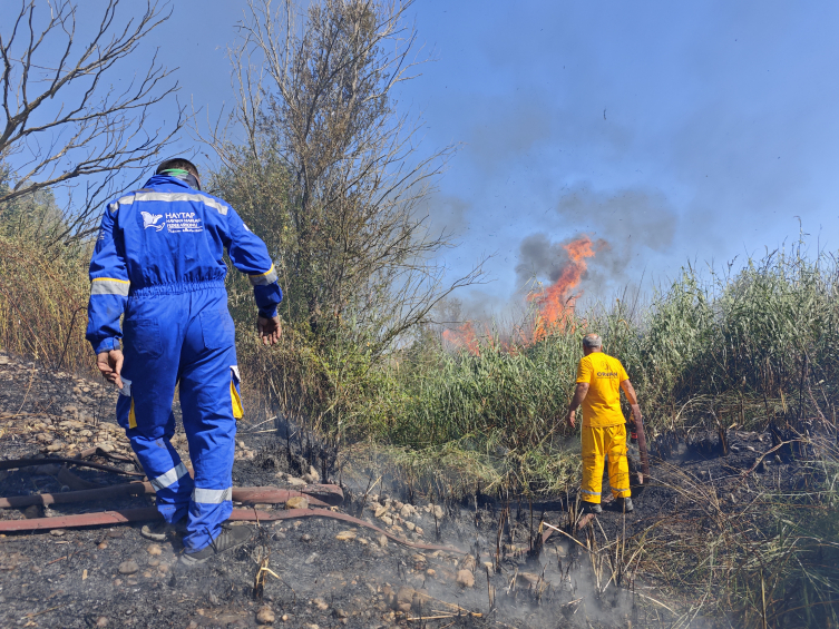 Osmaniye’deki Kastabala Kuş Cenneti havzasında yangın