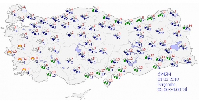 Soğuk ve yağışlı hava geliyor