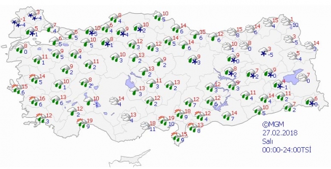 Soğuk ve yağışlı hava geliyor