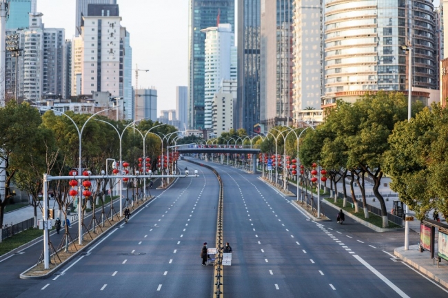 Covid-19'un ortaya çıktığı yer; Çin'in Wuhan kenti. | Fotoğraf: AFP