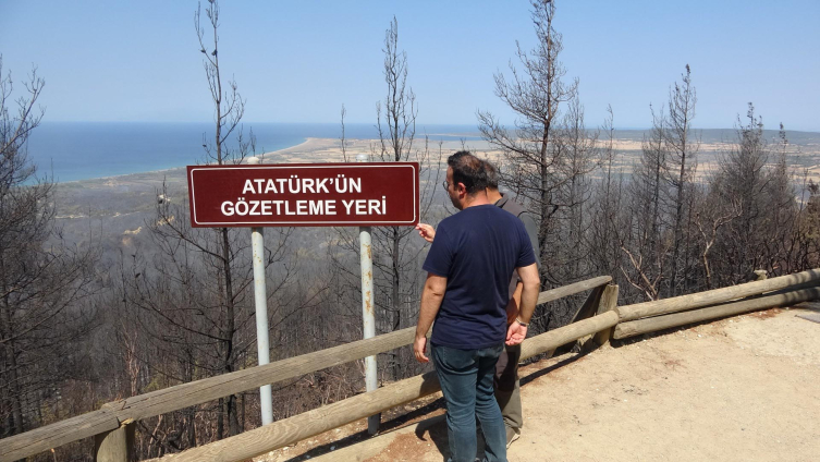 Gelibolu'daki yangın nedeniyle kapatılan Kuzey Hattı ziyarete açıldı