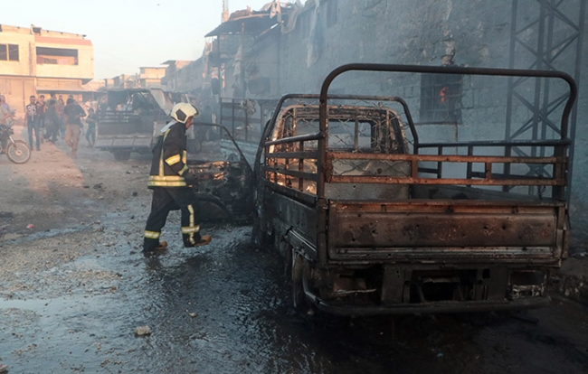 Afrin'de bombalı terör saldırısı