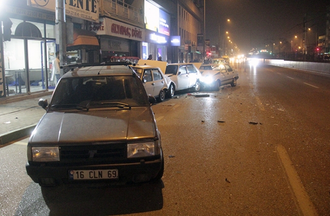 Bursa'da zincirleme kaza: 2 yaralı