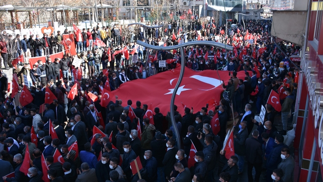 Şırnak'ta teröre tepki yürüyüşü