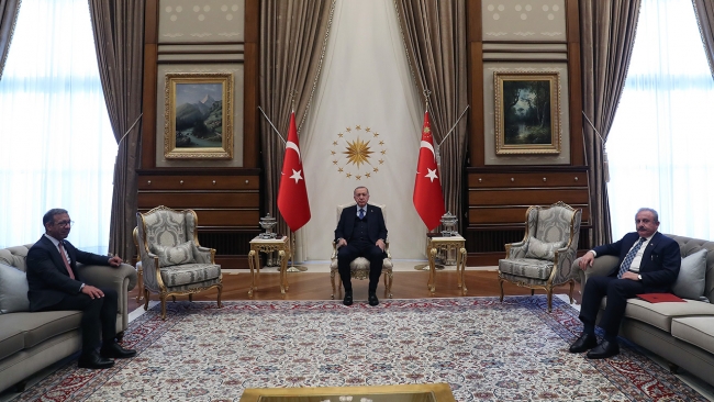 Cumhurbaşkanı Erdoğan PAB Başkanı Pacheco'yu kabul etti