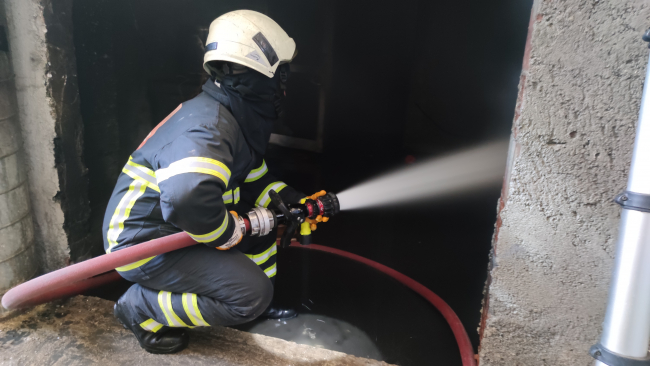 Amasya'da fabrika yangını