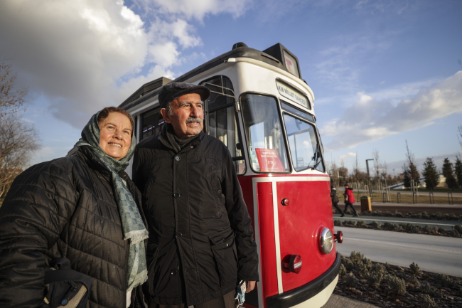 Millet Bahçesi'nde ''Nostaljik Tramvay'' keyfi