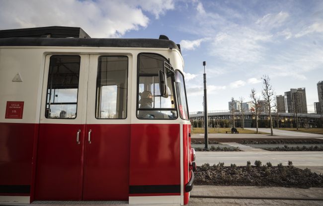 Millet Bahçesi'nde ''Nostaljik Tramvay'' keyfi